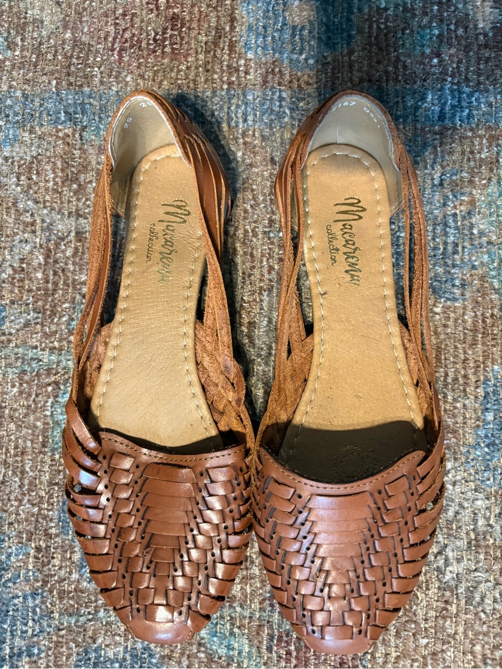 Macarena collection Brown Woven Leather huaraches 8